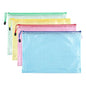 4 Pack Mesh Zipper Pouch, A4 Letter Document File Mesh Bags with Zipper, Waterproof Zipper Bags for Travel Storage, School Office Appliances and Home