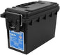 Sheffield Ammo Storage Box, .30 Cal Stackable | Water and Dust Resistant | Lockable | Made in USA | Pack of 6 - color: Black, size: 0.30 (Pack of 6)