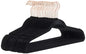 Amazon Basics Slim Velvet Non-Slip Space Saving Sturdy Suit Clothes Hangers, Closet Organizer, Black/Rose Gold, 30-Pack - color: Black/Gold, size: Pack of 30