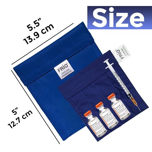 FRIO Cooling Wallet - Insulin Cooler for 45+ Hours of Stress Free On The Go - Blue - Small - color: Blue, size: Small