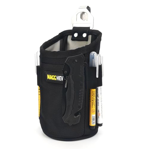 [MAGG HEVI] Nail & Screw Pouch with Belt Clip, Tools Organizer Pouch Bag with Snap Spring Closure for Men, Electrician, Carpenter, HVAC Tech, Technician, Handy Man, Plumber and Contractor - size: Long Straight Version