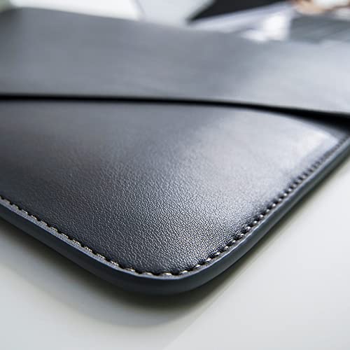 PU Leather Laptop Sleeve Compatible with New 14 inch MacBook Pro A2992 A2918 A2442,Old MacBook Pro Air 13, Surface Laptop 13.5, Thinkpad X1 Carbon 14 Set of 4PCS Color Dark Grey - color: Dark Grey, size: 14Inch Laptop