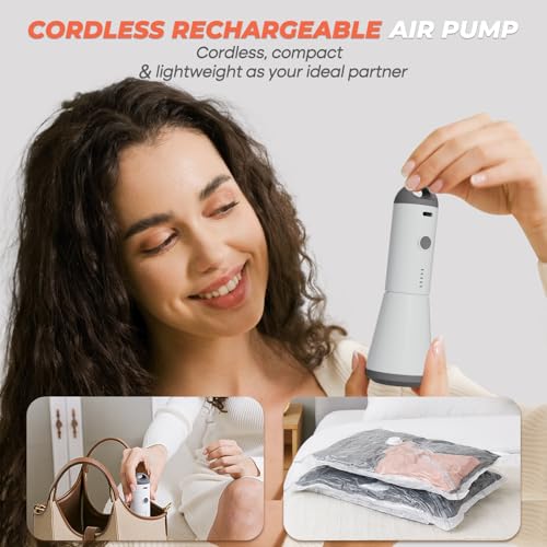 Vacbird Vacuum Seal Bags, 8 Pack 39" Vacuum Storage Bags with Rechargeable Cordless Pump for Space-Saving Compression of Clothing, Blankets, Duvets, Comforters, Pillows - size: 8 Pack 39"