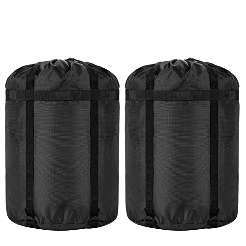 Compression Stuff Sack, 24L/36L/46L Sleeping Bags Storage Stuff Sack Organizer Waterproof Camping Hiking Backpacking Bag for Travel - Great Sleeping Bags Clothes Camping - color: 36L 2-PACK