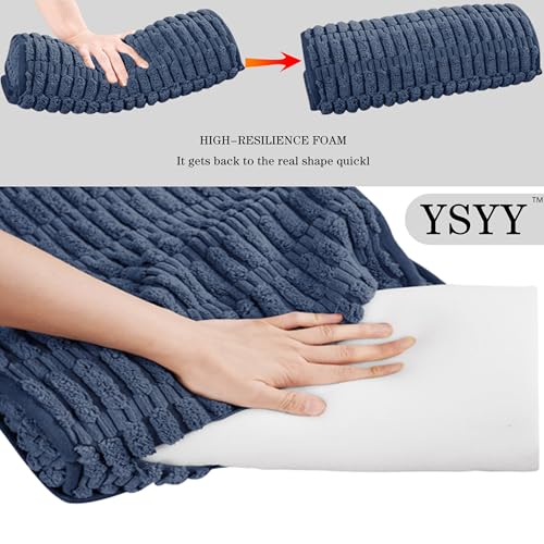 Memory Foam Recliner Neck Pillow. | Breathable pressure relieving ergonomic cushion fits car, sofa, office chair, recliner.Navy Blue,17"W×2.7"D - color: Navy Blue, size: 17"W x 2.7"D