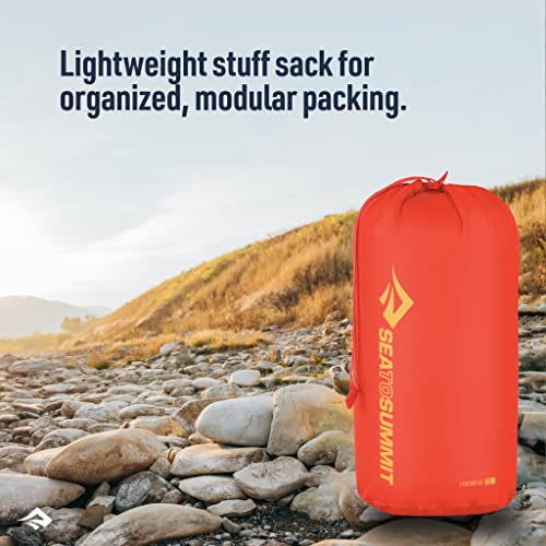 Sea to Summit Lightweight Stuff Sack, Durable Outdoor and Travel Storage - color: Spicy Orange, style: 20 Liter
