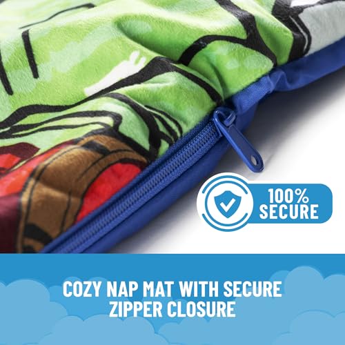 Jay Franco Kids Slumber Bag and Pillow - 54 x 27 Inch Comfy Indoor Sleeping Bag for School and Sleepovers, 2 Piece Set, Blue - Avengers - color: Blue - Avengers