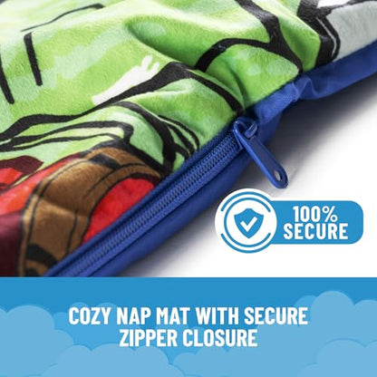 Jay Franco Kids Slumber Bag and Pillow - 54 x 27 Inch Comfy Indoor Sleeping Bag for School and Sleepovers, 2 Piece Set, Blue - Avengers - color: Blue - Avengers