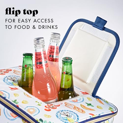 Fit & Fresh, 24-Can Soft Cooler Bag Insulated Leak-Resistant, Portable Soft Cooler, Large Cooler, Soft Sided Cooler Bag, Travel Cooler, Al Fresco - color: Al Fresco