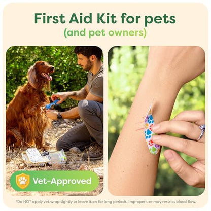 KeepGoing Dog First Aid Kit – Pet Emergency Kit for Dogs & Cats – Dog Travel Accessories for Car, Camping and Hiking