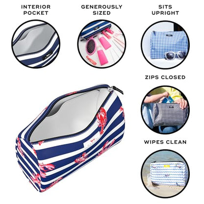 SCOUT Packin' Heat - Large, Water-Resistant, Zip Close Makeup Bag for Women- Toiletry Travel Bag - Cosmetic Bag - color: Catch of the Day