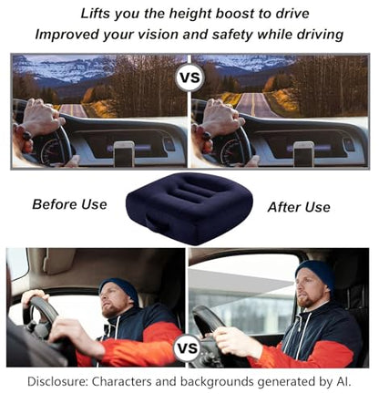 Seat Cushions for Office Chairs, Desk Chair Cushion for Long Sitting, Office Chair Pad Sitting Seat Pillow for Office Chair, Trucks,Car, Home,Wheelchair, Angle Lift Seat Cushion - color: Blue Regular
