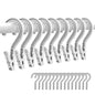 24pcs Laundry Hooks Clip Plastic Clothes Hangers Pins Super Strong Hanger Clips for Bathroom Travel Portable,White - color: White 24pcs