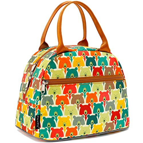 FlowFly Insulated Lunch Cooler Bag - Tote Bag Organizer for Women/Men, Bear - color: Bear