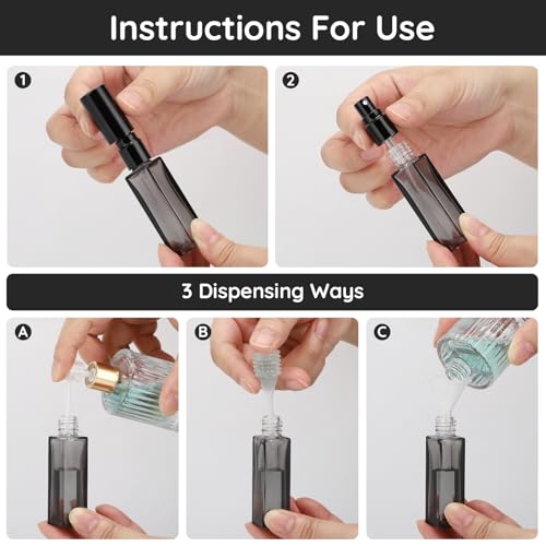 Segbeauty 5 Packs Travel Perfume Bottle Refillable, 10ML Mini Portable Glass Spray Bottles Atomizer, Empty Cologne Sample Dispenser with Funnel and Pipette, Perfume Making Kit Toiletries Container - color: Mixed, style: Mini Bottles