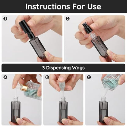 Segbeauty 5 Packs Travel Perfume Bottle Refillable, 10ML Mini Portable Glass Spray Bottles Atomizer, Empty Cologne Sample Dispenser with Funnel and Pipette, Perfume Making Kit Toiletries Container - color: Mixed, style: Mini Bottles
