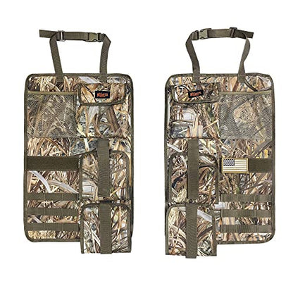 MYDAYS 2 Pack Tactical Seat Back & Front Seat Gun Organizer with Molle Panel Vehicle Gun Holders for Hunting Rifles & Shotguns (Camo) - color: Camo