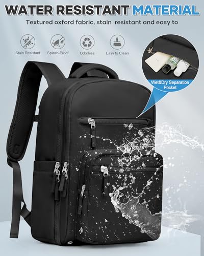 Vacuum Backpack Travel Backpack with vacuum system with Pumpm, Mochila de Viaje Compresion al vacio, Personal Item Carry on Bag, Black - color: C- Black