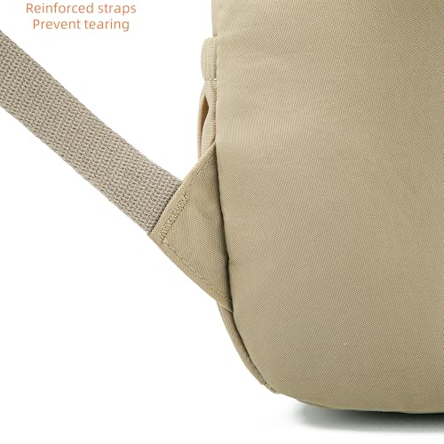 AOTIAN Mini Lightweight 11.8 Inch Backpack Durable Travel Hiking Women and Girls Small Daypack, 7 Liters Khaki - color: Khaki