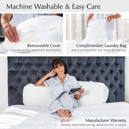 Aricove Body Pillow for Adults, Side Sleeper Pillow for Bed, Full Body Support in Long & Large Size, Tencel Lyocell Cover, Firm Memory Foam & Soft Microfiber, 20x54 inch, Machine Washable - size: Body Pillow Size 20"x54"