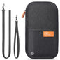 VanFn RFID Travel Passport Wallet, Family Passport Holder, Trip Document Organizer P.Travel Series - color: Pure Black