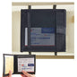 High Road Car Registration and Insurance Card Holder for Sun Visor, Glove Box or Console with 2 Clear Hidden Car Document Pockets - color: Black