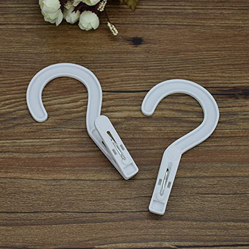Laundry Hooks Boot Hangers Plastic Clothes Pins Hanger Clips for Bathroom Travel Portable White (12Pcs) - color: White 12pcs