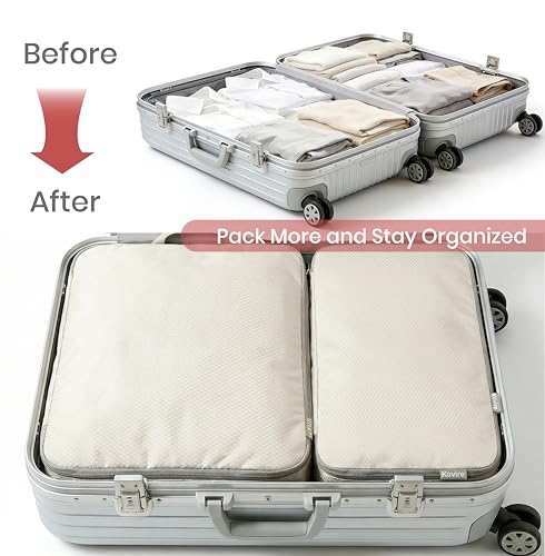 10 Set Compression Packing Cubes for Travel, Expandable Packing Organizer with Hanging Toiletry Bag, Shoe Bag & Accessories Bag, Ultralight Storage Travel Bags for Carry-on Luggage, Black - color: Black, size: Set of 10