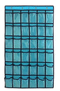 Over Door Hanging Closet Underwear Sock Storage Cell Phone Jewelry Organizer Clear Pockets (BLUE, 36 POCKETS) - color: BLUE