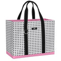 SCOUT Original Deano Tote - Durable Lightweight Open Top Beach, Pool & Lake Bag, Inside Zip Pocket, Folds Flat - color: Cane Fonda