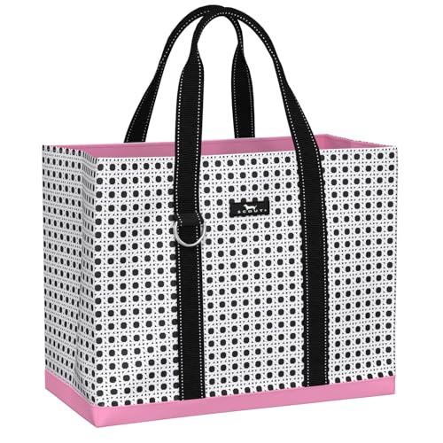 SCOUT Original Deano Tote - Durable Lightweight Open Top Beach, Pool & Lake Bag, Inside Zip Pocket, Folds Flat - color: Cane Fonda