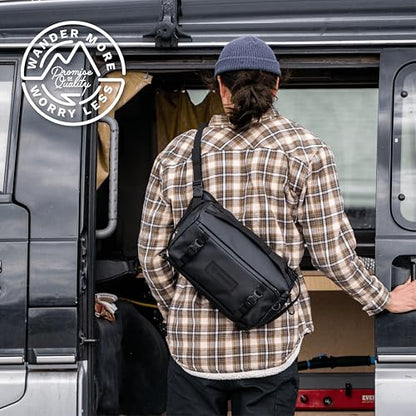 WANDRD ROGUE V1 9L Sling: Compact Camera Sling and Crossbody Bag with Fast Access, 3-Way Carry– Lightweight Everyday Bag Great for Travel, Photography, and Daily Use (Black) - color: Black, style: 9l