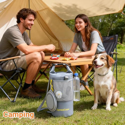 Dog Food Storage Bag for Camping Trips,Road Travel,Dog Boarding,Overnight Kibble Bag Carrier 10L,Portable,Leak-Proof,Airtight,Odor-Resistant,Wipe Clean (Bowl Not Included)