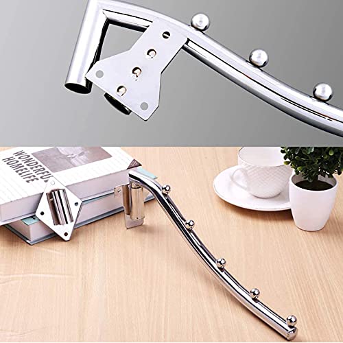 2 PCS Wall Mount Laundry Hanger Dryer Rack, Wall Mounted Folding Clothes Rack, Stainless Steel Drying Rack with Swing Arm Holder Clothes Hanging Rail Rod Garment Hooks Space Saver Closet Organizer - size: 7 HOOKS x 2