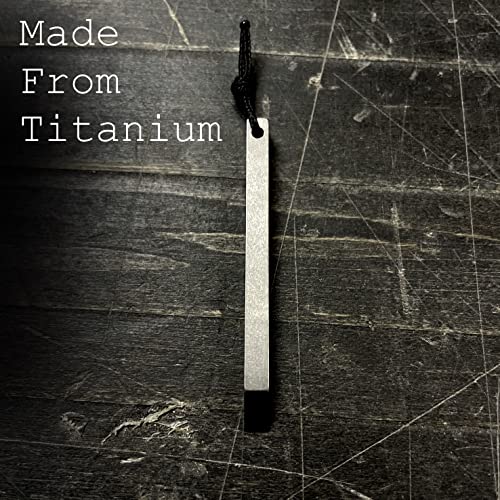 The Mighty Bar Mini- Titanium Keychain Pry Bar, Ultra Minimalist Slim EDC Small Prybar Multitool for your keys, Keyring Pry Tool, Every Day Carry Mini Prybar. Made by Gear Spool