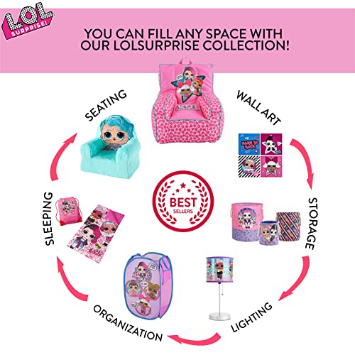 LOL Surprise Collapsible Children’s Storage Trunk - Durable with Soft Lid, 28.5"x14.5"x16", Fun and Spacious Organizer for Kids - color: LOL Surprise / Sweet and Sassy