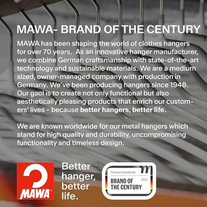 Mawa Trouser Series Open-Ended Single Rod Hanger, KH 35U, Non-Slip Pant/Trouser Hanger, Space Saving, Reverse Hook Version, Set of 160, Black - color: Black, size: Set of 160