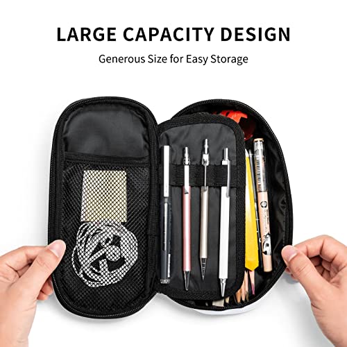 Perinsto Cute Dog Cat Paws Pencil Case Big Capacity Multi Compartment Stationery Box Pencil Pouch Holder Desk Organizer For School Office Home - color: Paws #02