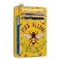 Yonlevres Credit Card Holder Slim Wallet, Bee RFID Wallet Women Front Pocket Small Card Holder, Travel Cute Funny Thin Card Case ID Window PU Leather RFID Blocking Card Organizer Gifts Girls Ladies - color: Bee