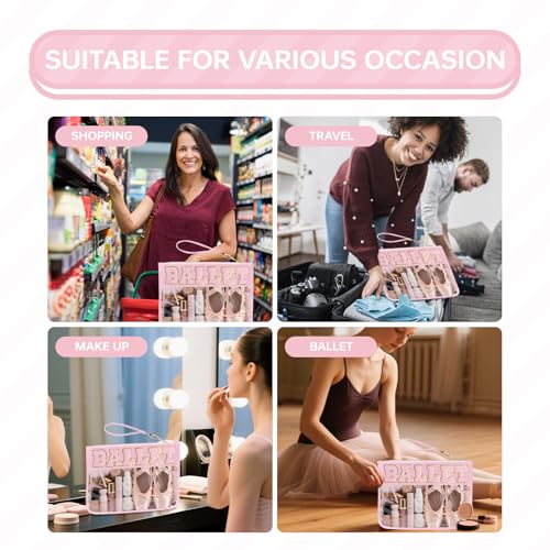 Siwara Snack Bags Clear Pouch Travel Makeup Bag Chenille Letter Bags for Zipper Pouch Clear Cosmetic Bag Clearly Tote Bag Makeup Travel Bags for Women - color: PINK-BALLET