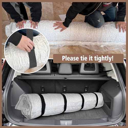 Twin Size Mattress Vacuum Bag for Memory Foam/Latex Mattress Upto 14 Inch, Moving Shipping and Storage, Waterproof and Airtight with 3 Adjustable Straps - size: TWIN XL / TWIN