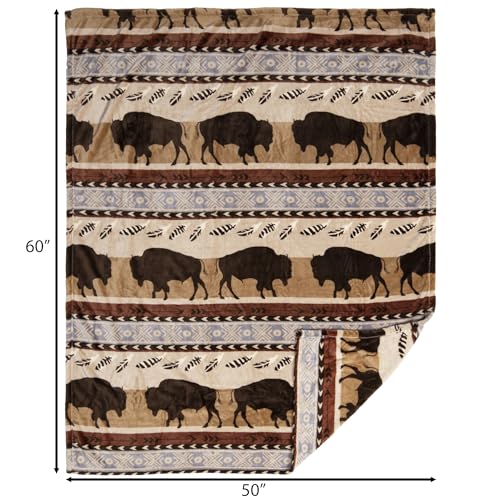 Carstens, Inc. Travel Blanket, Premium Compact 2-in-1 Airplane Blanket/Pillow, Buffalo Stripe - color: Buffalo Stripe