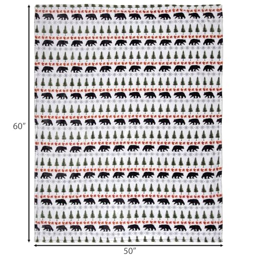 Carstens, Inc. Travel Blanket, Premium Compact 2-in-1 Airplane Blanket/Pillow, Evergreen Bear - color: Evergreen Bear