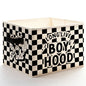 Long Live Boyhood Boy Kids Storage Bins Box with Handles, Black and White Checkered Foldable Basket Toybox for Kids Boys Nursery Playroom Bedroom Bathroom Clothes Toys Books - color: color-06