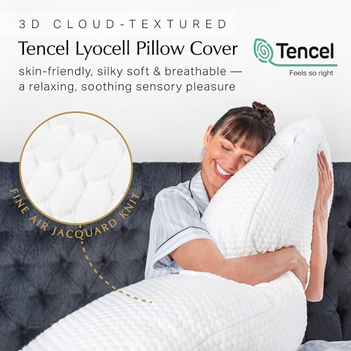 Aricove Body Pillow for Adults, Side Sleeper Pillow for Bed, Full Body Support in Long & Large Size, Tencel Lyocell Cover, Firm Memory Foam & Soft Microfiber, 20x54 inch, Machine Washable - size: Body Pillow Size 20"x54"
