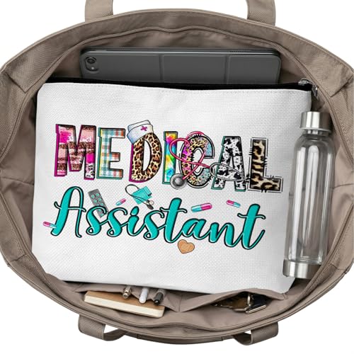 Nurse Graduation Gifts for Women, Nurse Medical Makeup Bag Appreciation Birthday Gifts for Nurses, Medical Assistant Travel Cosmetic Pouch Bags with Zipper - B05 - style: Leopard Medical Assistant