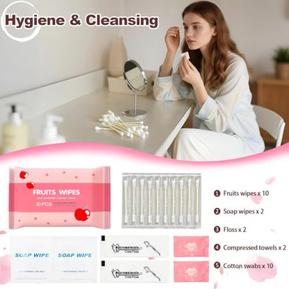 Bridal Emergency Kit for Wedding Day, Women's 40+ Essentials Items for Bride with Cosmetic Bag, Must-Haves for Wedding & Daily Travel, All-in-One Survival Set, Perfect Bride Wedding Gift