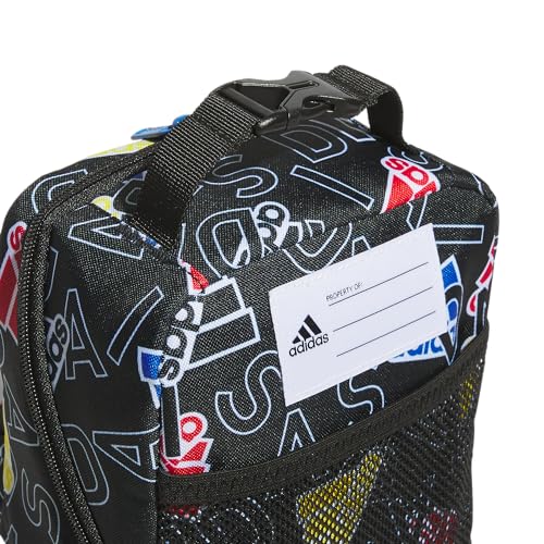 adidas Unisex Santiago Lunch Bag, Insulated School Food Container Box Discontinued, Adi Comp Black/Bright Royal Blue/White/3.0, One Size - color: Spray Gradient Pulse Lime/Crystal Sky Blue/White/4