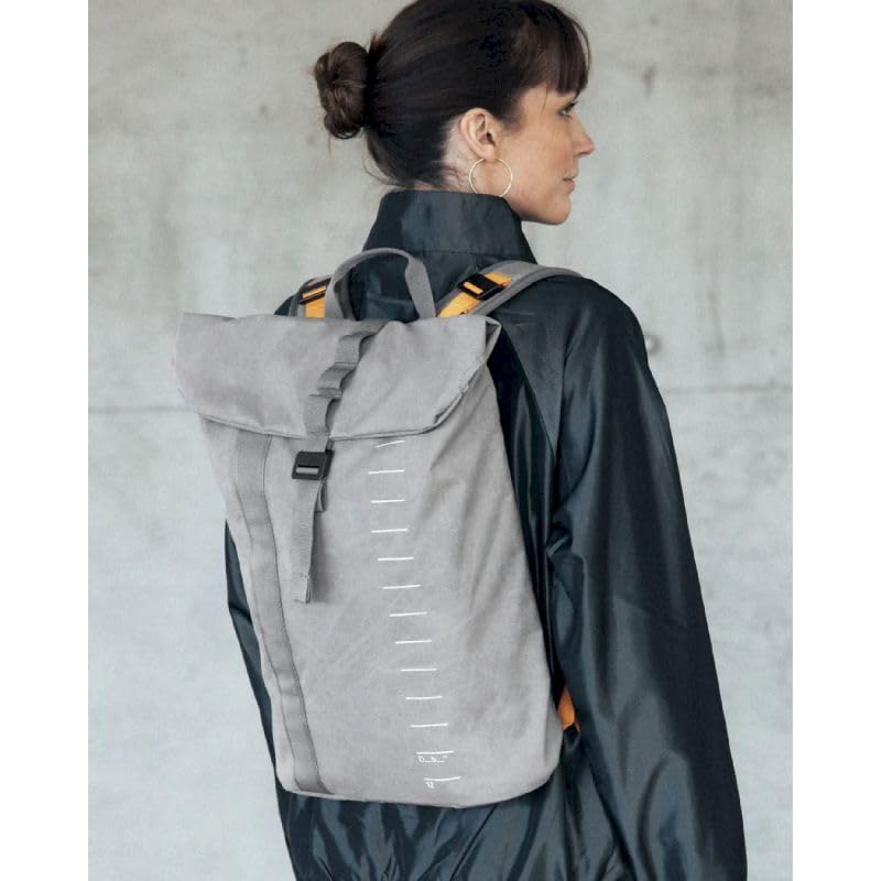 Db Journey Essential Backpack - Lightweight, Durable Rolltop Backpack with Laptop Compartment for Work, and Gym, Travel Backpack with Roller Bag Attachment, 12L - Sand Gray - color: Sand Gray
