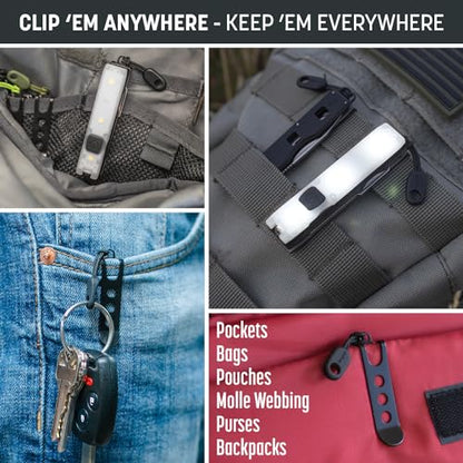 Keyport Utility Plus Kit - Premium Mini Flashlight + 11-in-1 Keychain Multitool + Pocket Clip - Compact EDC Multi-Tool w/Keychain Bottle Opener & Ultra-Bright LED Light for Everyday Carry - Modular